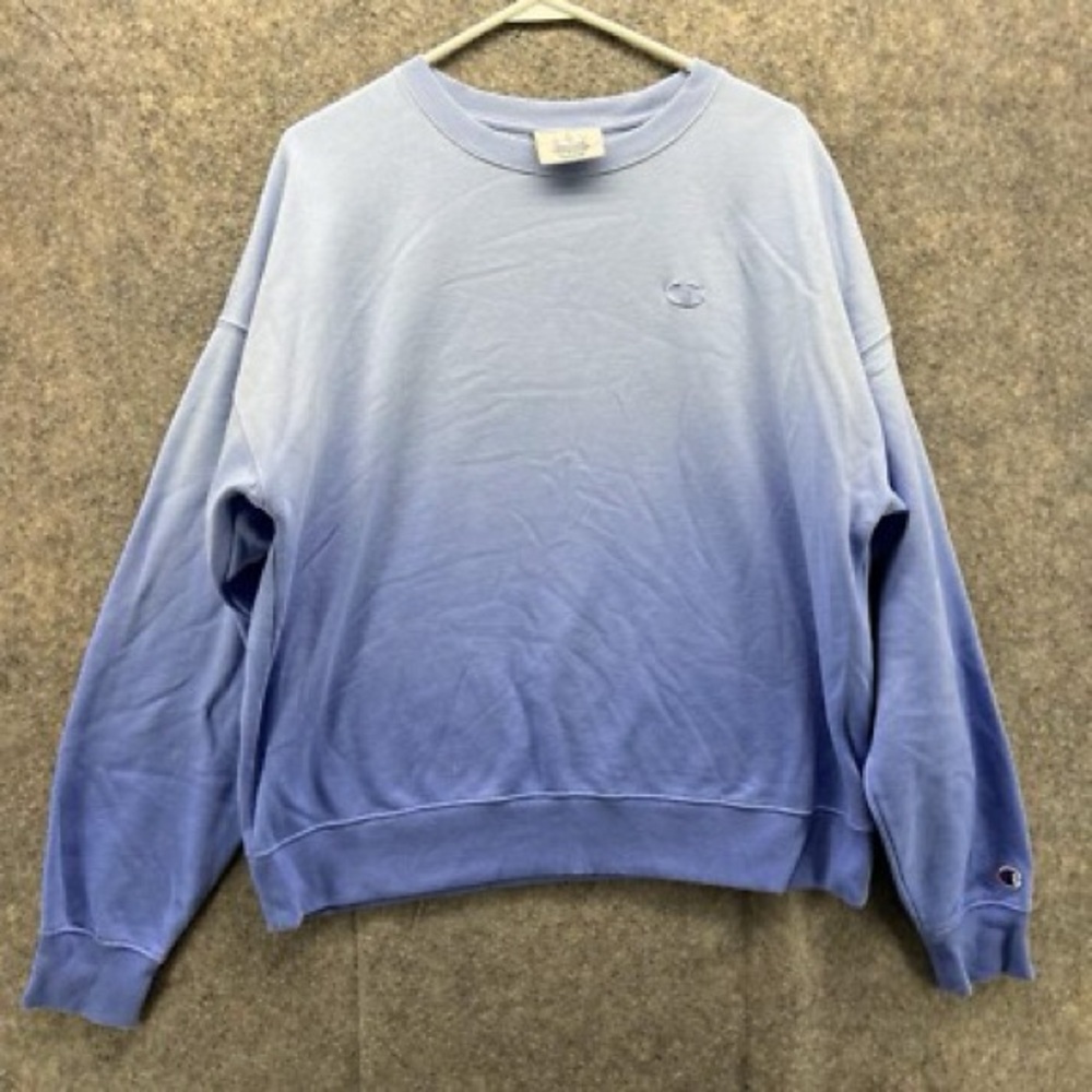 SOLD Champion women’s  Ombre Blue Crewneck Sweater